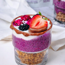 Load image into Gallery viewer, Breakfast Chia pudding made using smoov superfood blends and powders. Packed with antioxidants for health &amp; wellness. Keto Friendly