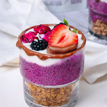Load image into Gallery viewer, Breafast Chia pudding made using smoov superfood blends and powders. Packed with antioxidants for health &amp; wellness. Keto Friendly