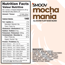 Load image into Gallery viewer, This is the healthy love child of coffee &amp; chocolate. Say goodbye to boring plant based shakes. And bid farewell to those bombarded with stevia. Kickstart your day with 20g of protein from peas &amp; beans, omegas from seeds and vitamins &amp; minerals from freeze dried fruits, veggies &amp; superfoods. This blend puts the fun in function. 