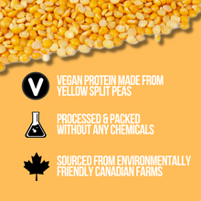 Load image into Gallery viewer, Pea Protein Powder Smoov. One Ingredient: Yellow Split Peas, nothing else. No Sweeteners, No Flavours, No Additives. Micro-ground for a Smooth &amp; creamy texture - mixes great! Nutrient-dense: 85% Protein + Rich Amino Acid Profile.Muscle Recovery, boost metabolism, promote fat burning and overall health. Perfect for shakes, smoothies, baking.