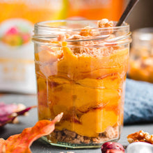 Load image into Gallery viewer, Butternut Squadh Pudding made using Smoov's fuel and golden blend. With nutrients for energy, focus, health and immunity. Certified Organic and plant based.