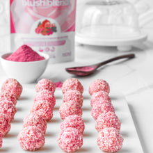 Load image into Gallery viewer, Delicious energy beauty bites made using SMOOV euphoric blend. Raw cacao, carob, maca, lucuma for a mood boost and destress to satisfy cravings in a healthy way.